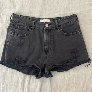 Pacsun black denim shorts